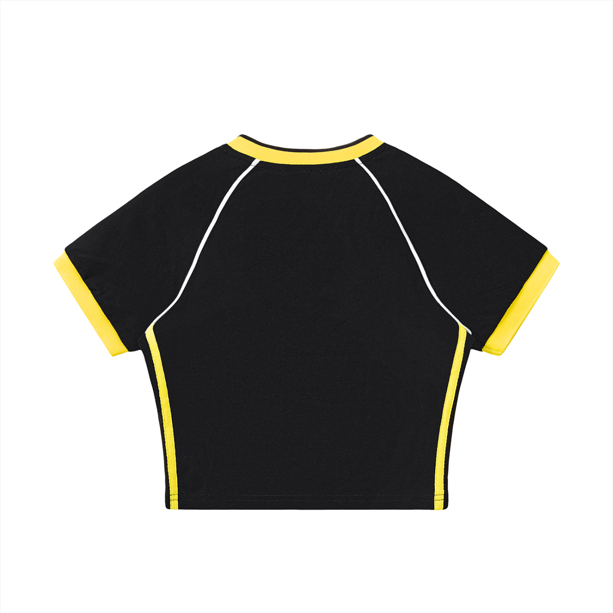 Alabama State Alumni Contrast Trim V-Neck Crop T-Shirt