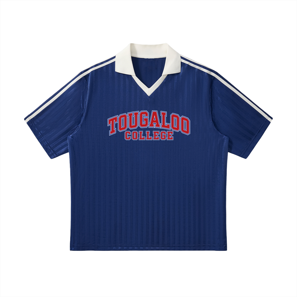 Tougaloo Contrast Collar Striped Jersey