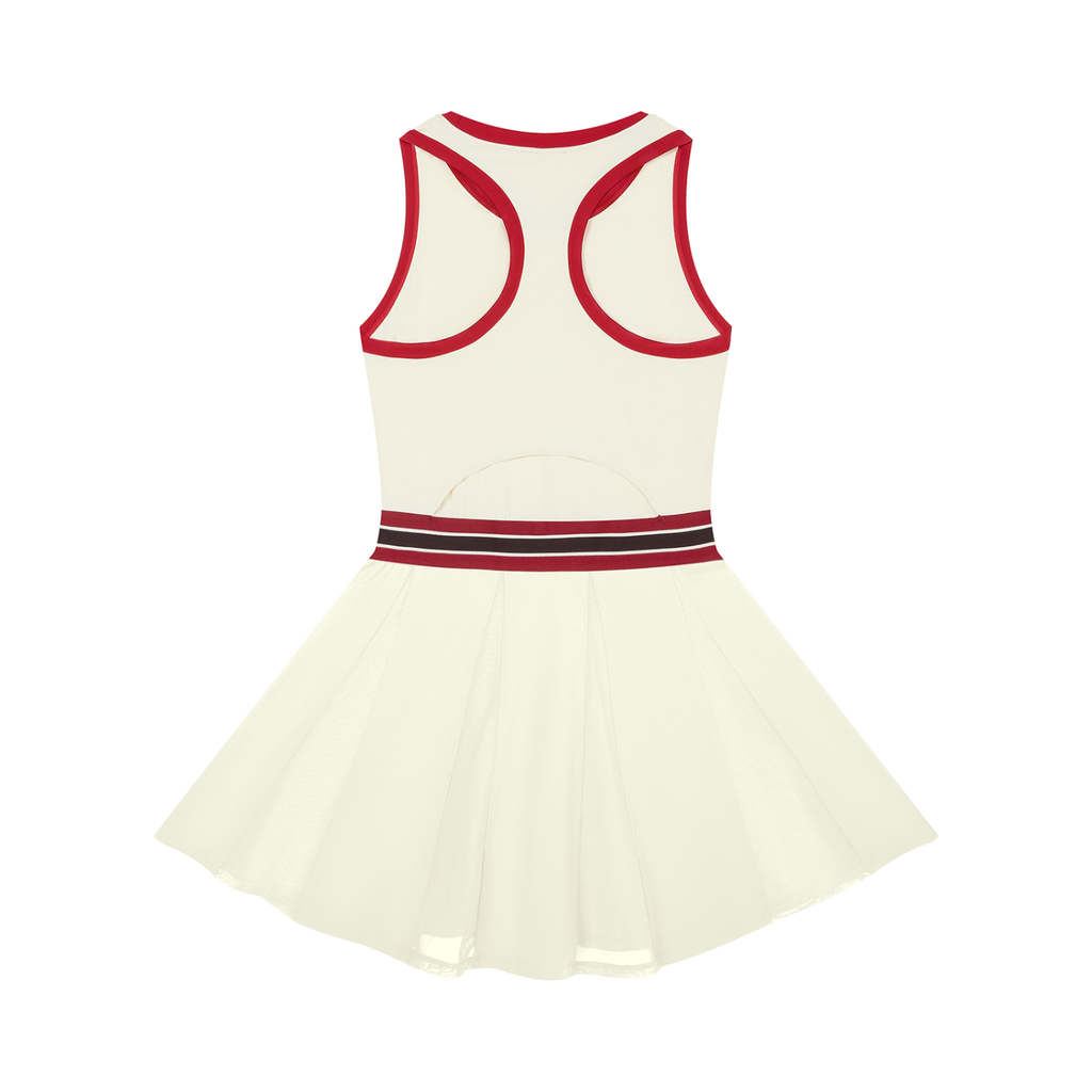 Howard U Color Block A-Line Sleeveless Dress