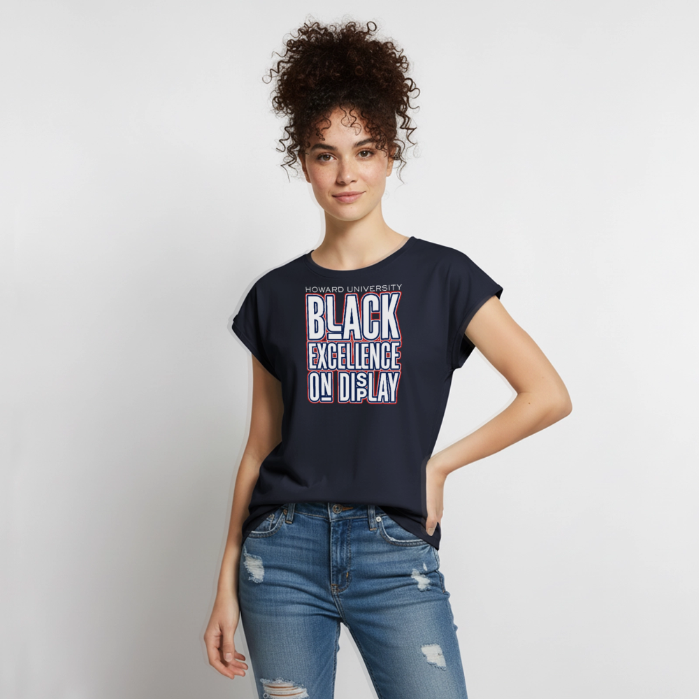 Howard U Women's Roll Cuff T-Shirt - navy