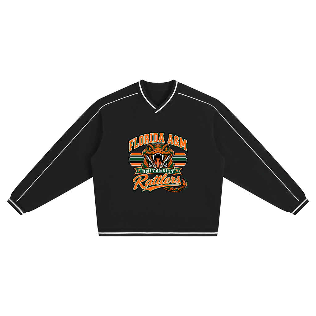 Florida A&M Unisex Color Block V-Neck Sweatshirt