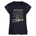 NC A&T Women's Roll Cuff T-Shirt - navy