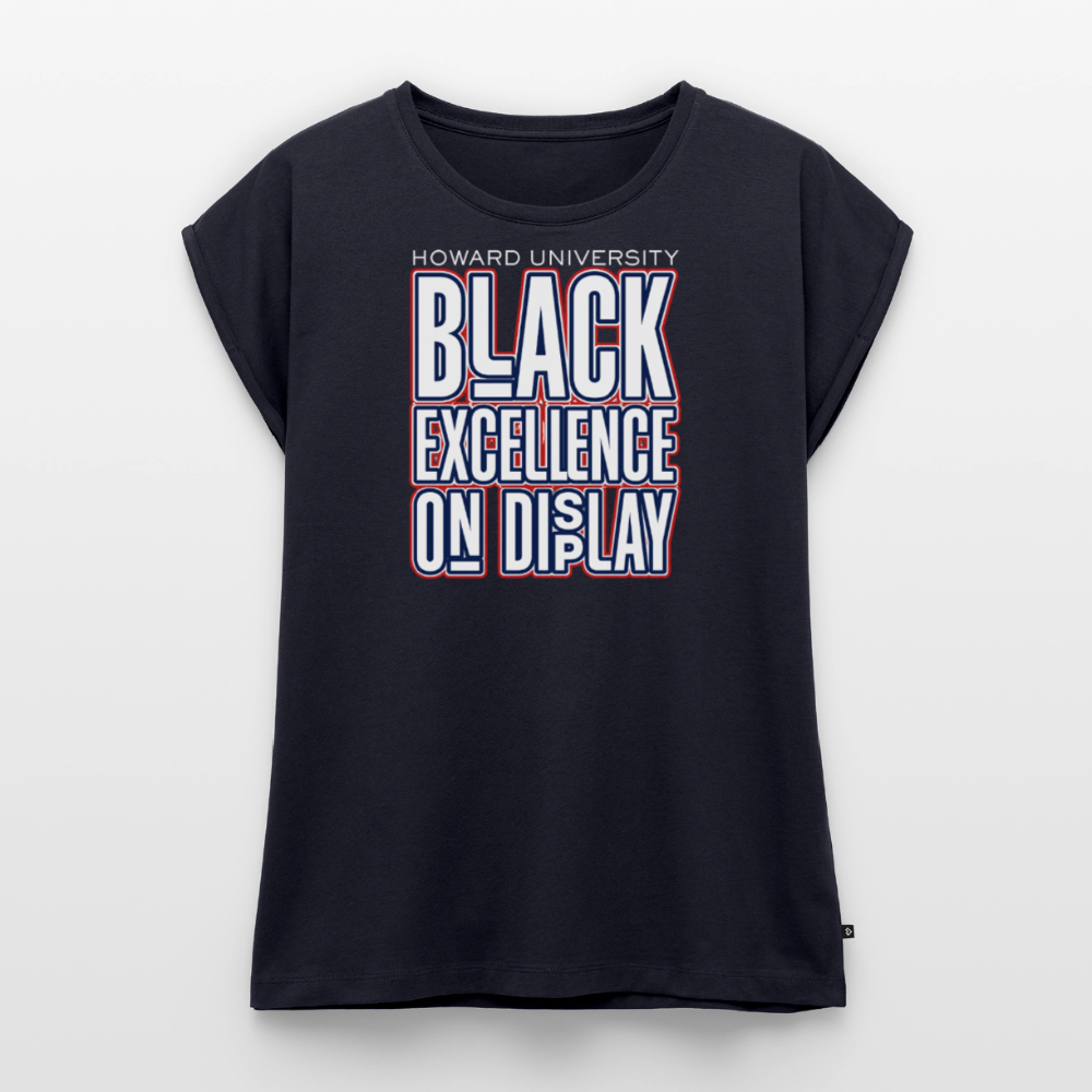 Howard U Women's Roll Cuff T-Shirt - navy