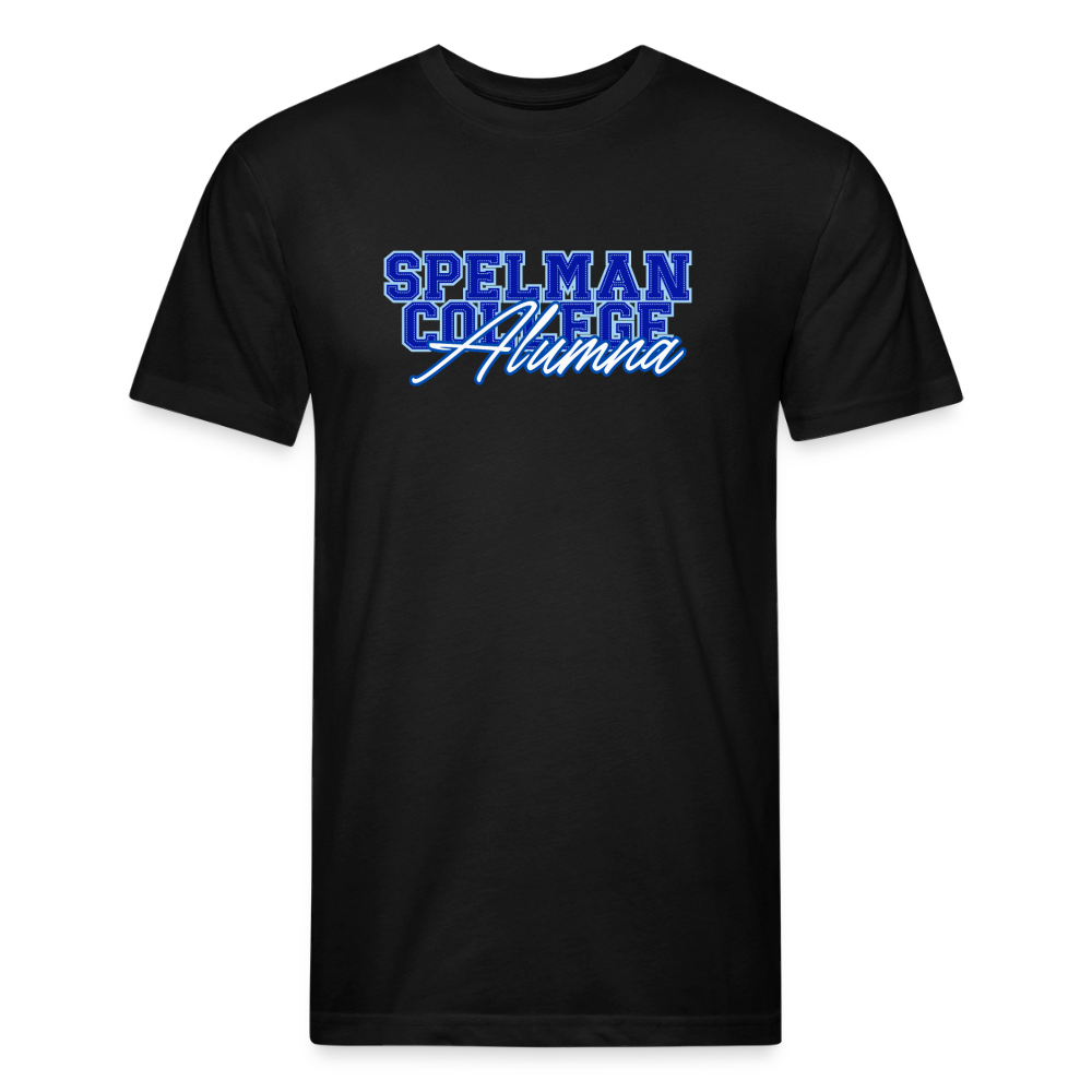 Spelman Fitted Cotton/Poly T-Shirt by Next Level - black