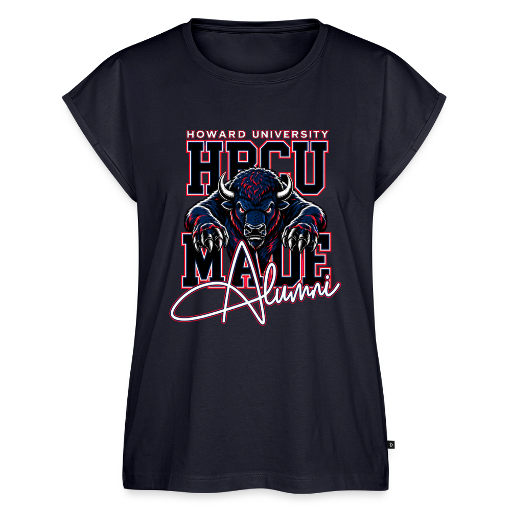 Women's Roll Cuff T-Shirt - navy