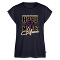 Prairie View University Women's Roll Cuff T-Shirt - navy
