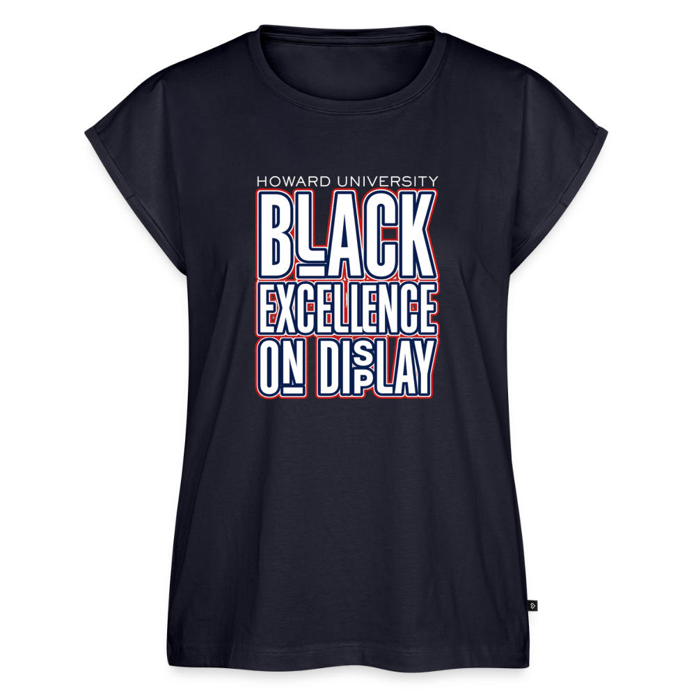 Howard U Women's Roll Cuff T-Shirt - navy