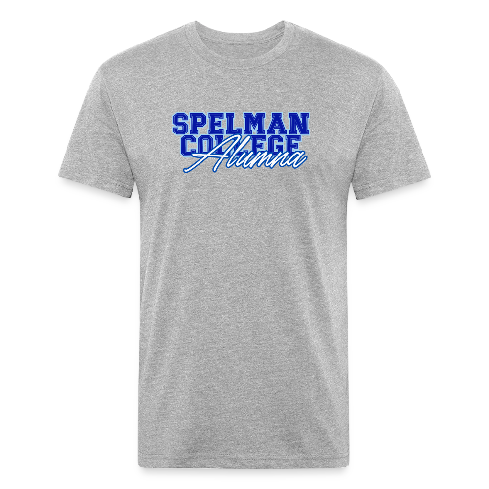 Spelman Fitted Cotton/Poly T-Shirt by Next Level - heather gray