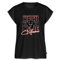 Clark Atlanta Alumni Women's Roll Cuff T-Shirt - black