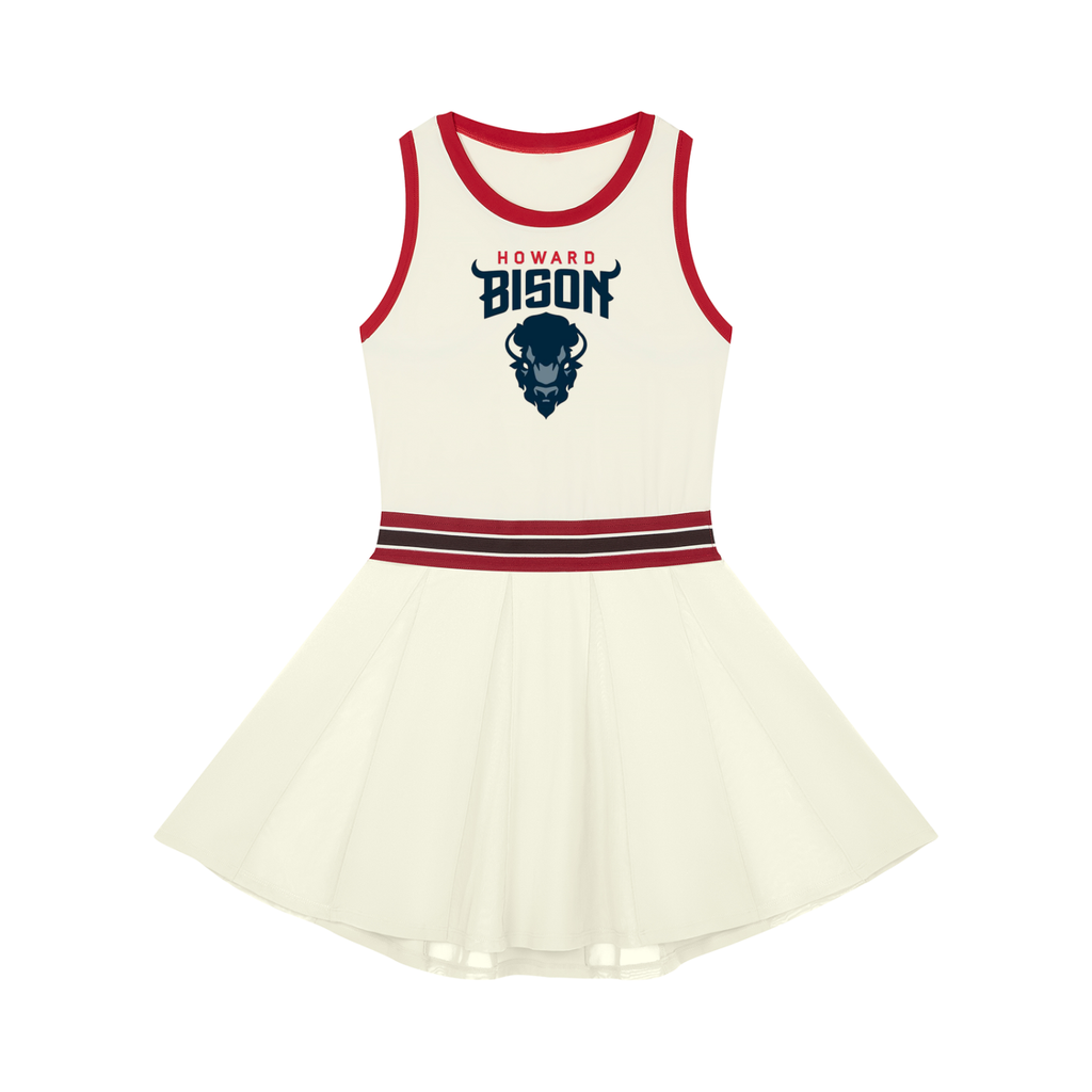 Howard U Color Block A-Line Sleeveless Dress
