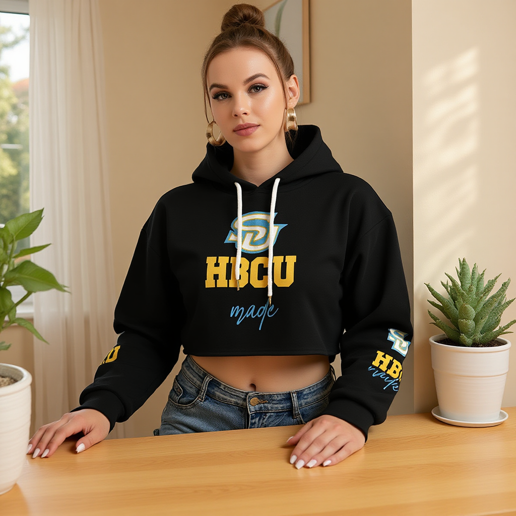 Southern U Heavy Fleece Hoodie With Hollow Out Sleeve