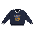 Morgan State V-Neck Contrast Collar Boxy Sweatshirt