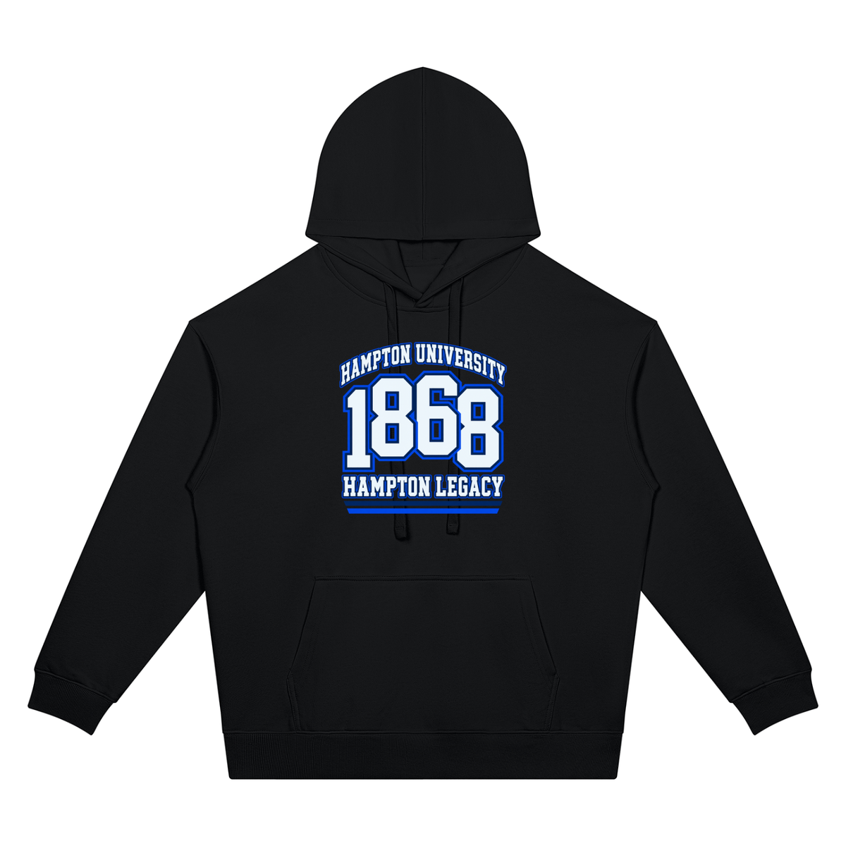 Hampton 1968 Unisex Oversized Drop Shoulder Hoodie