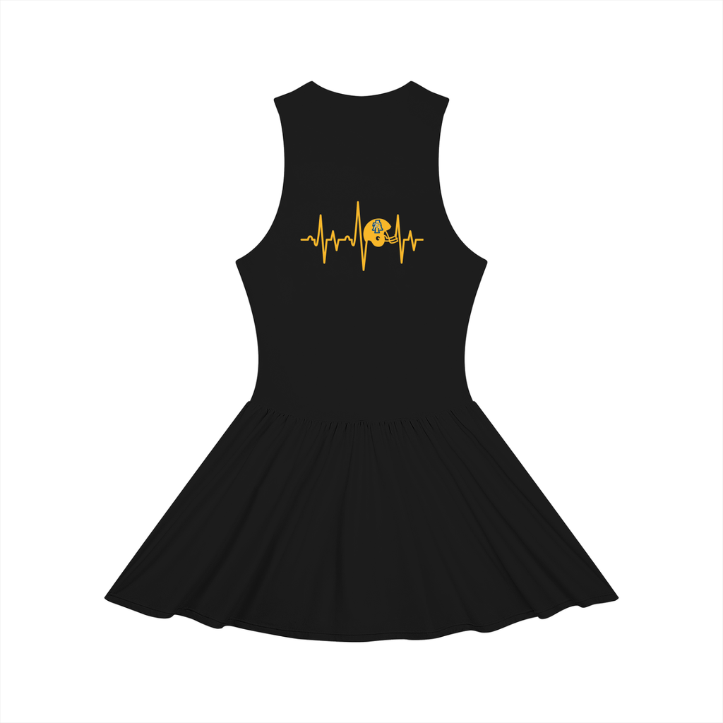 NC A&T Women’s Ruched Sleeveless Full-Zip Dress