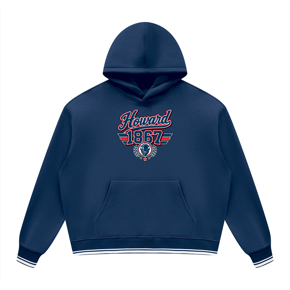 Howard Unisex Oversized Color Block Fleece Hoodie