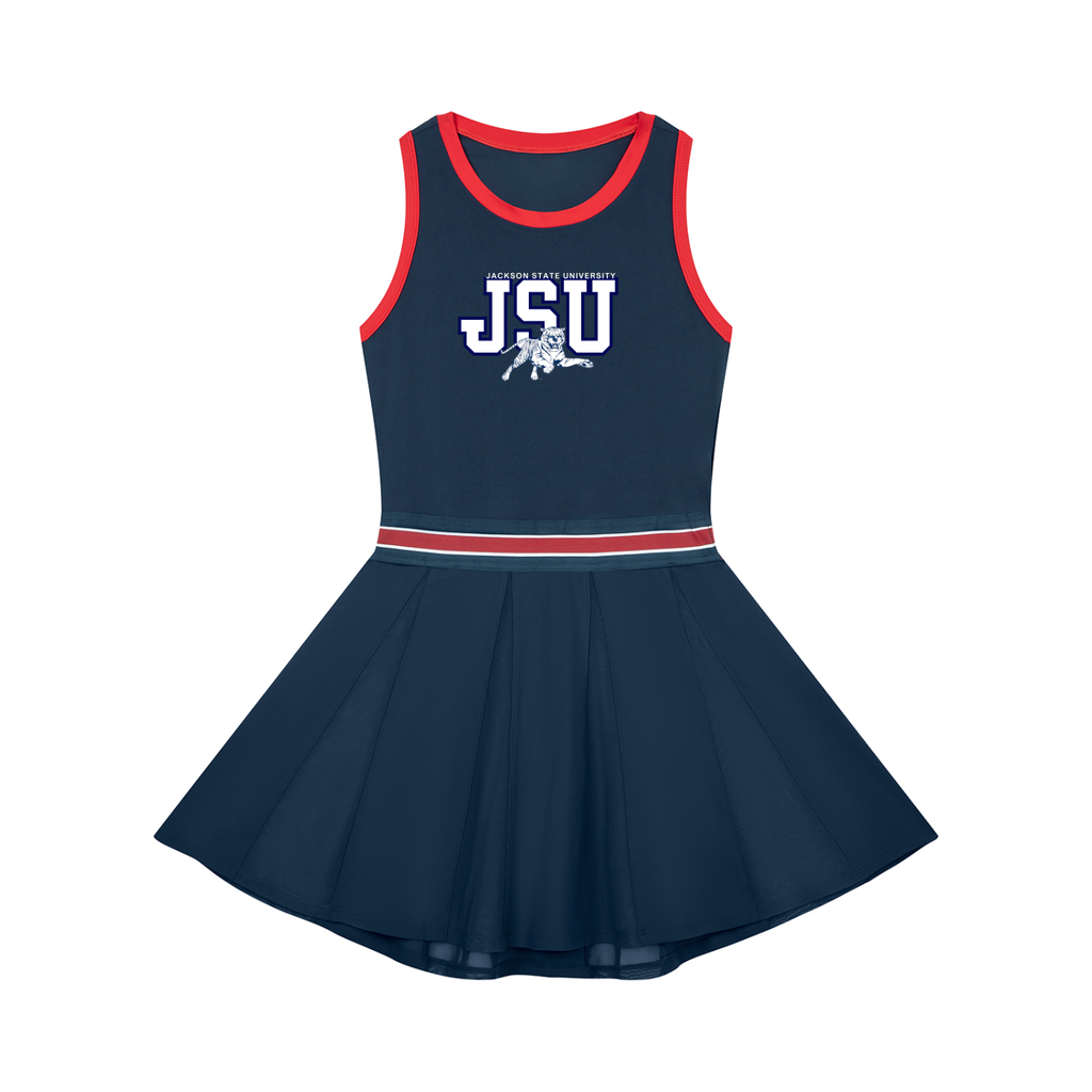 JSU Women's Color Block A-Line Sleeveless Dress
