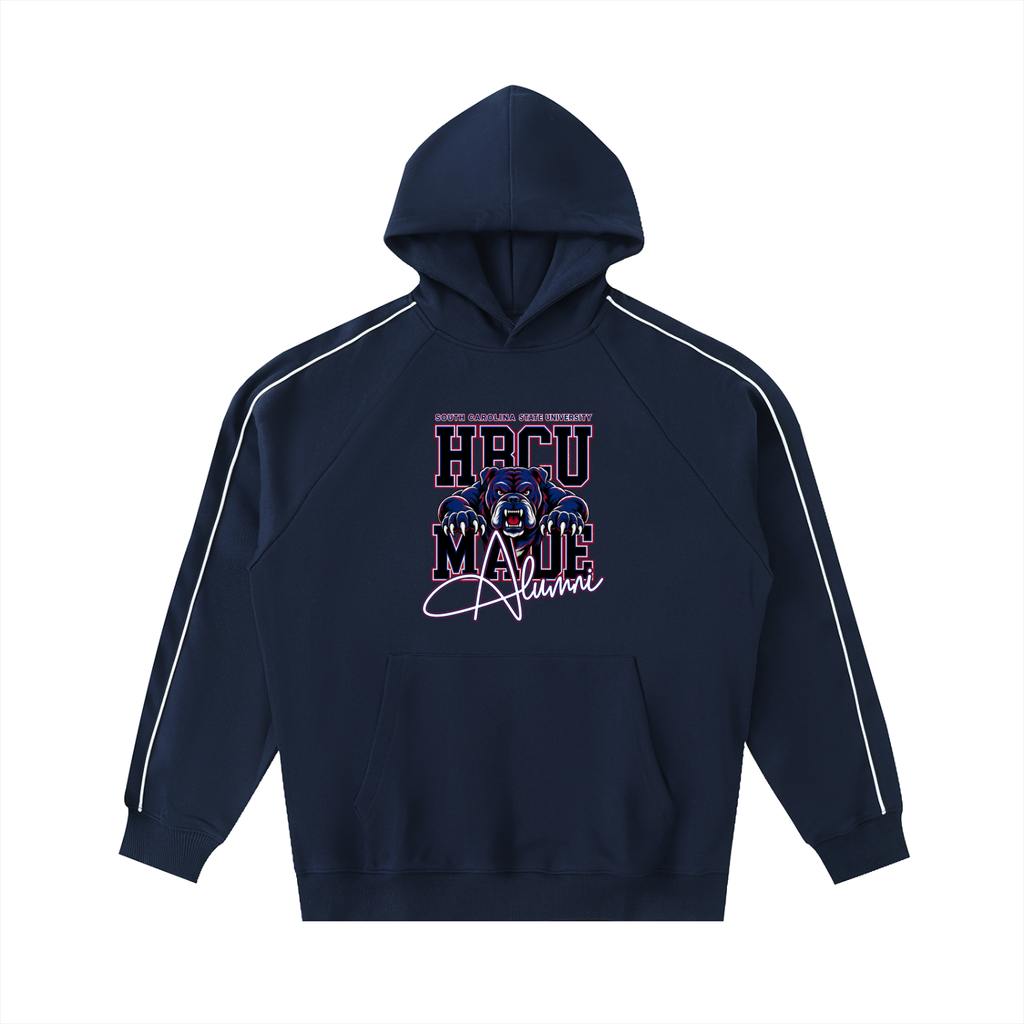 South Carolina State Contrast Piping Raglan Hoodie