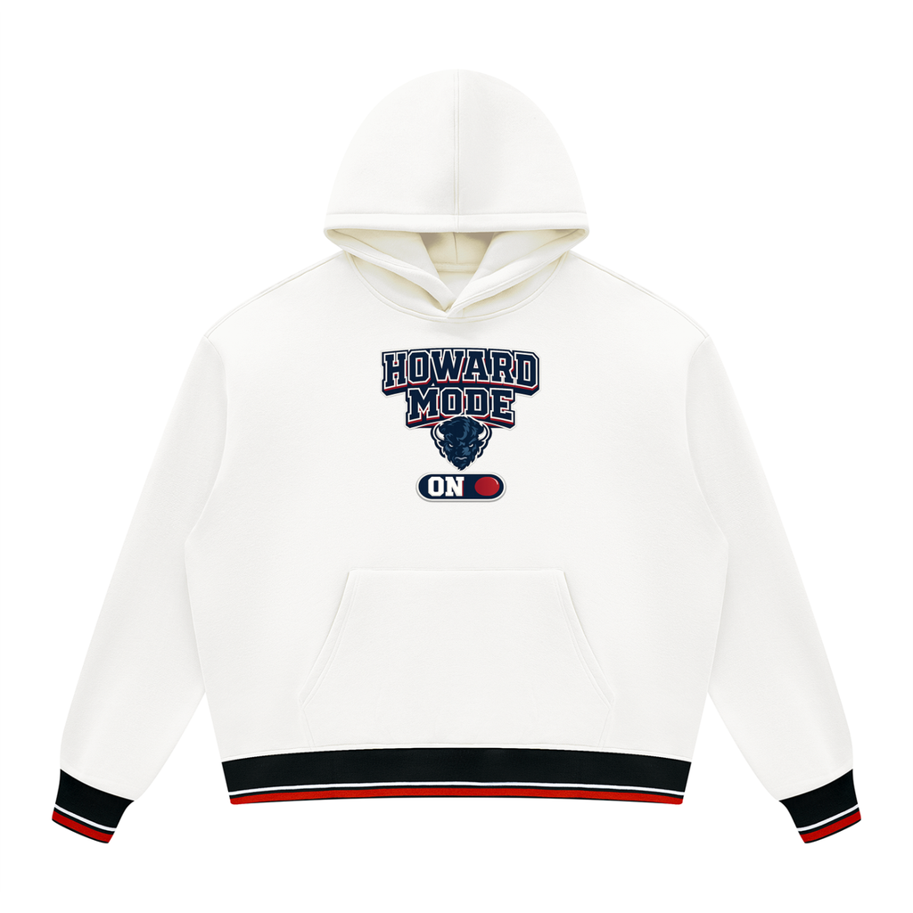Howard U Unisex Oversized Color Block Fleece Hoodie