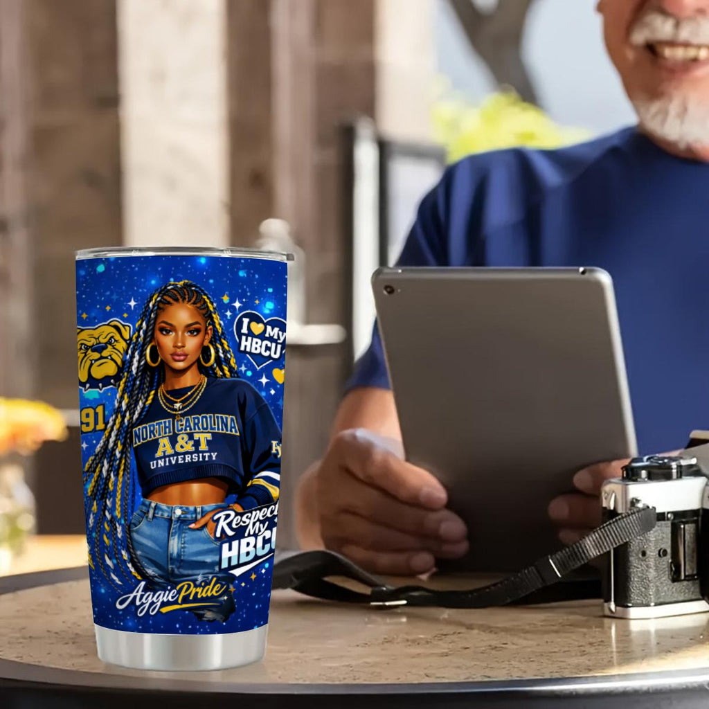 NC A&T Personalized HBCU Pride 20oz Tumbler – alternate view 3
