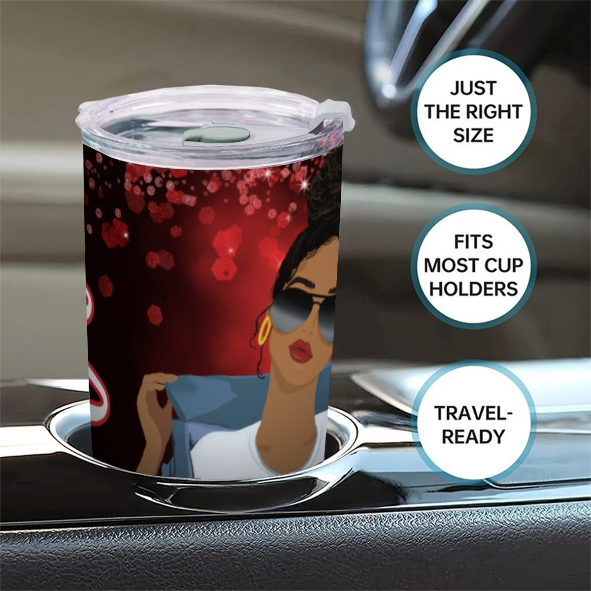 Clark Atlanta Personalized 20oz Tumbler With Sliding Lid