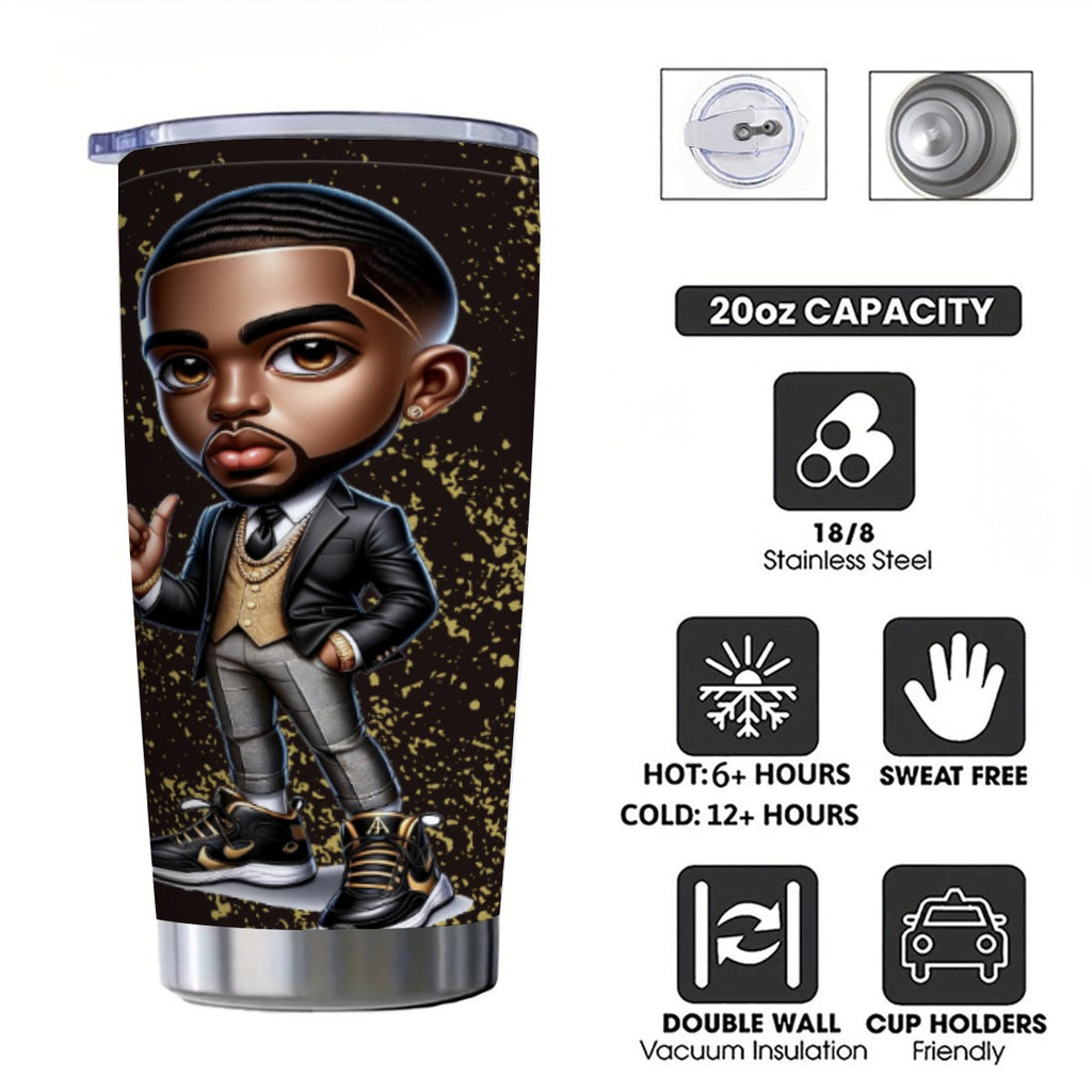 Alpha 20oz Tumbler With Sliding Lid (Personalized)