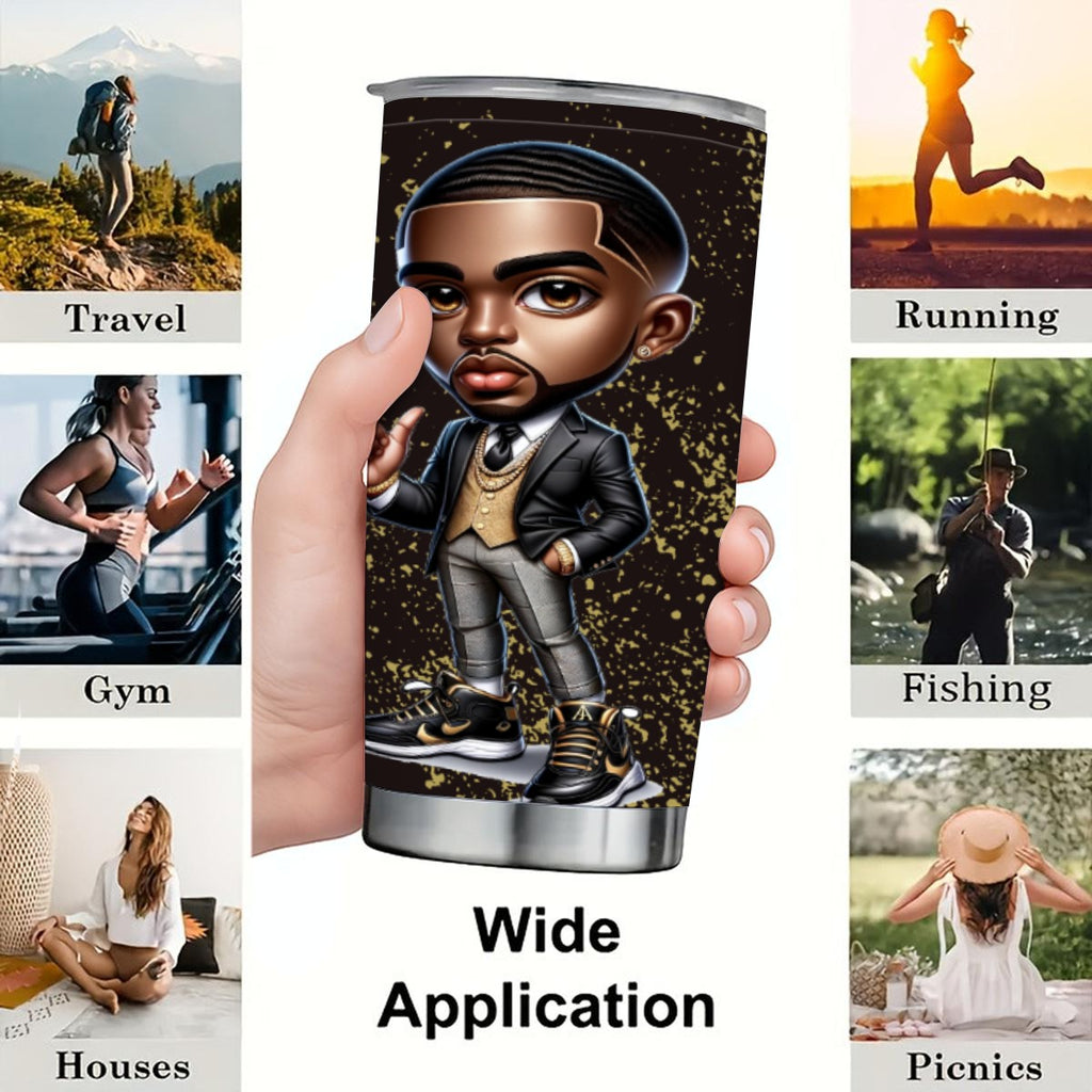 Alpha 20oz Tumbler With Sliding Lid (Personalized)