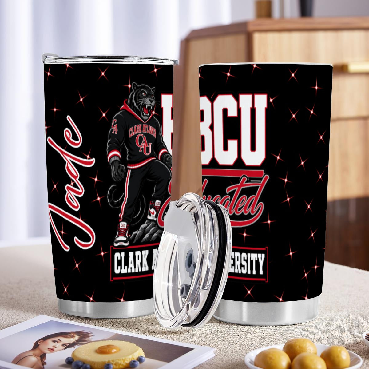 Clark Atlanta 20oz Tumbler With Sliding Lid (Personalized)