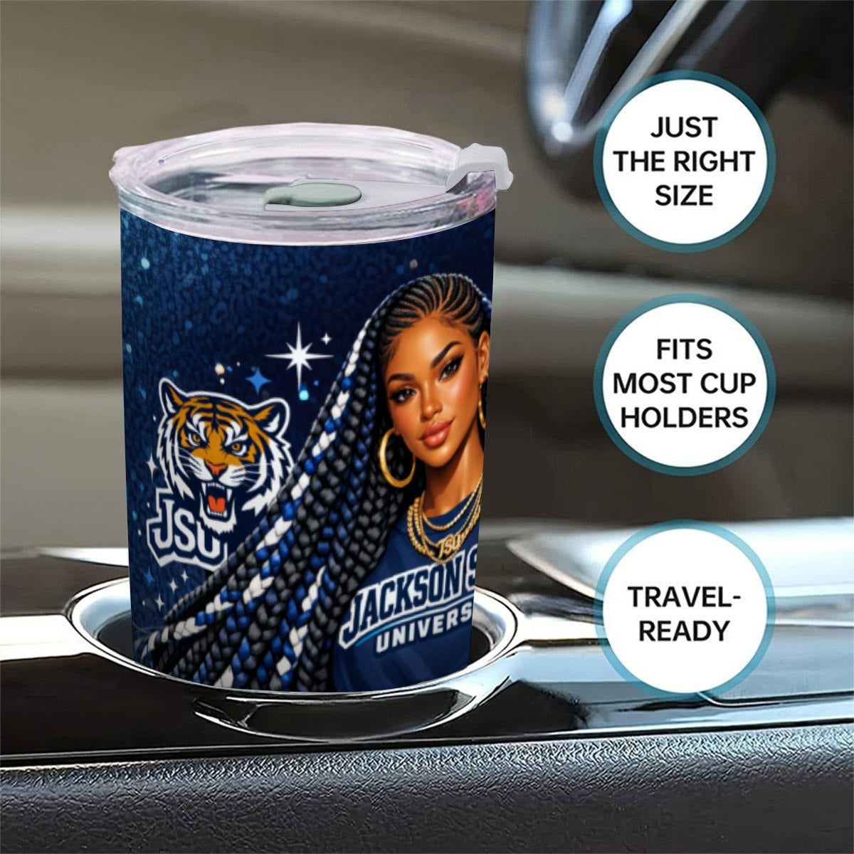 JSU Personalized 20oz Tumbler With Sliding Lid