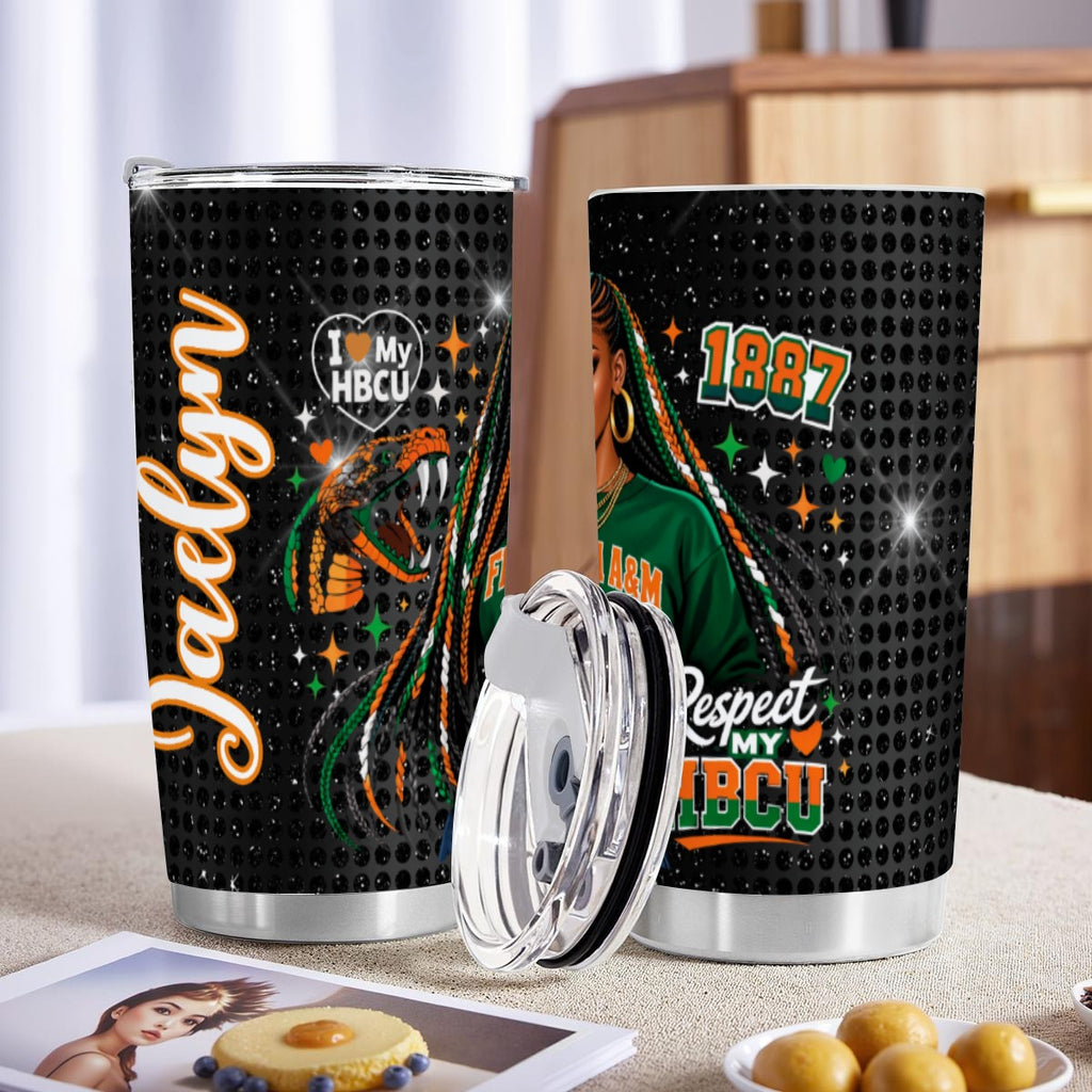 FAMU 20oz Tumbler With Sliding Lid (Personalized)