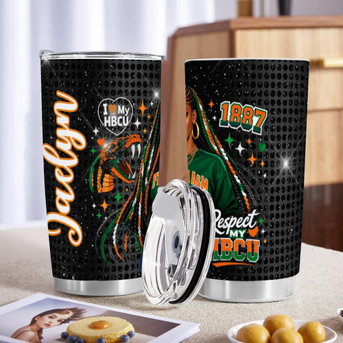 FAMU 20oz Tumbler With Sliding Lid (Personalized)