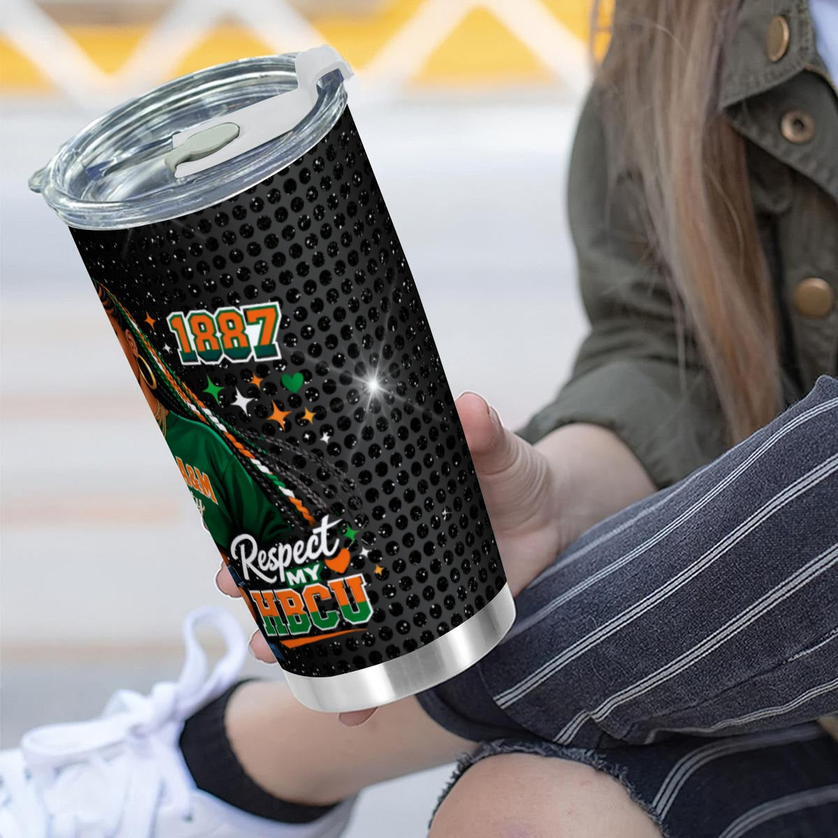 FAMU 20oz Tumbler With Sliding Lid (Personalized)