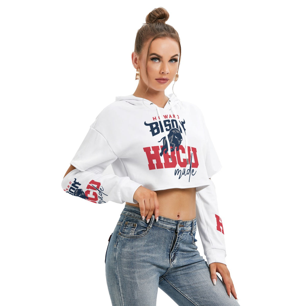 Howard Fleece Hoodie With Hollow Out Sleeve