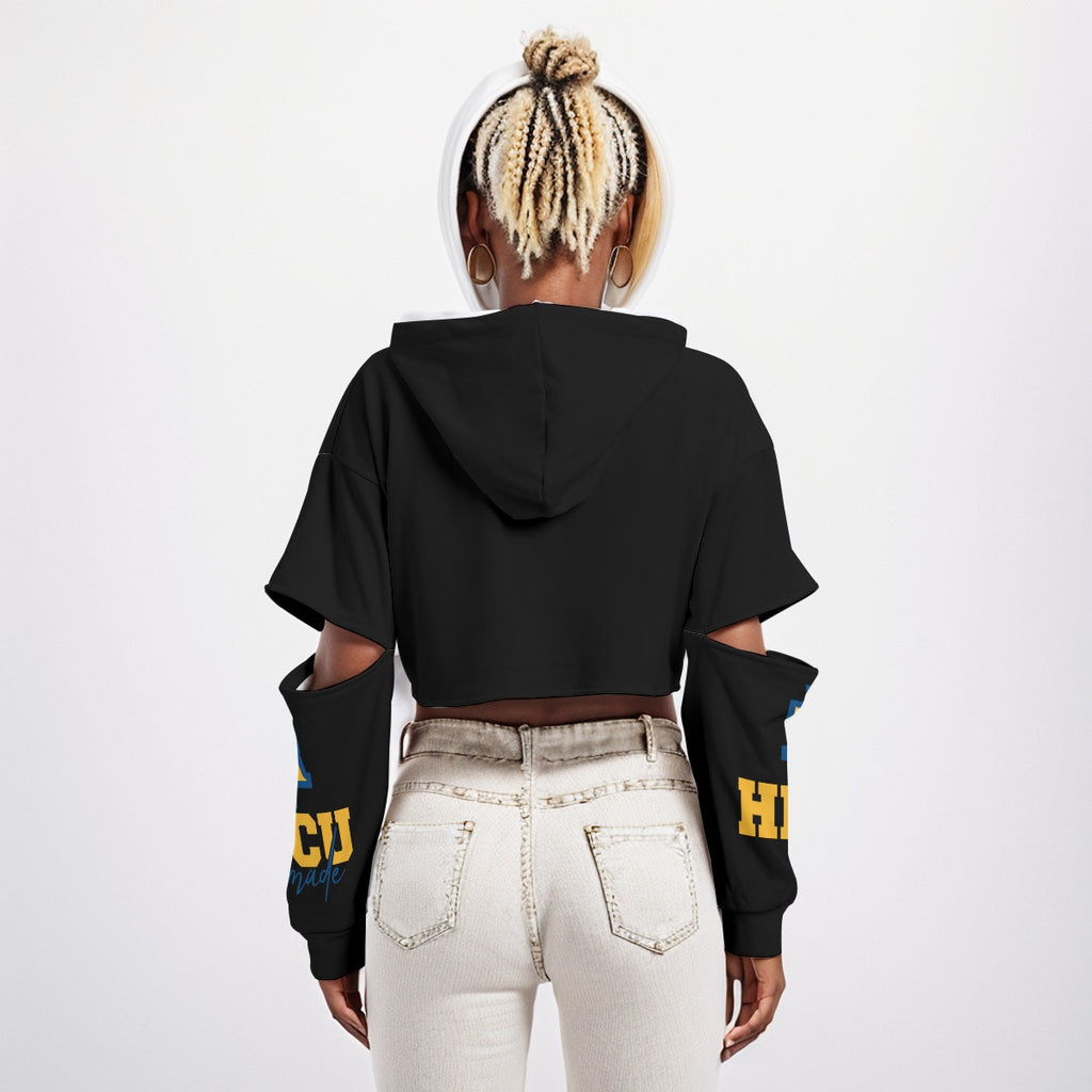 NC A&T Heavy Fleece Hoodie With Hollow Out Sleeve