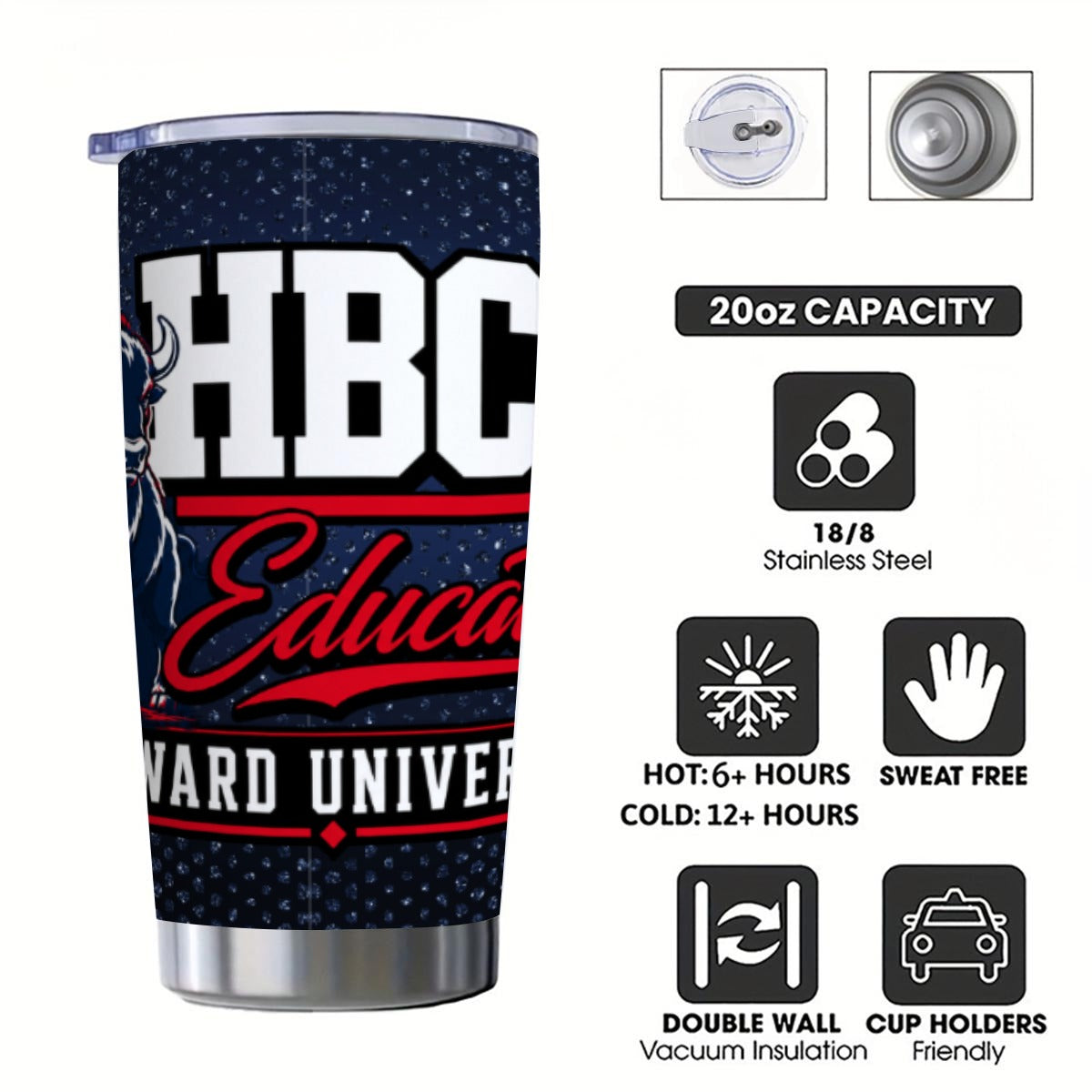 Howard 20oz Tumbler With Sliding Lid (Personalized)