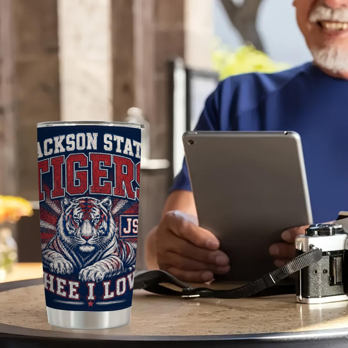 JSU 20oz Tumbler With Sliding Lid (Personalized)