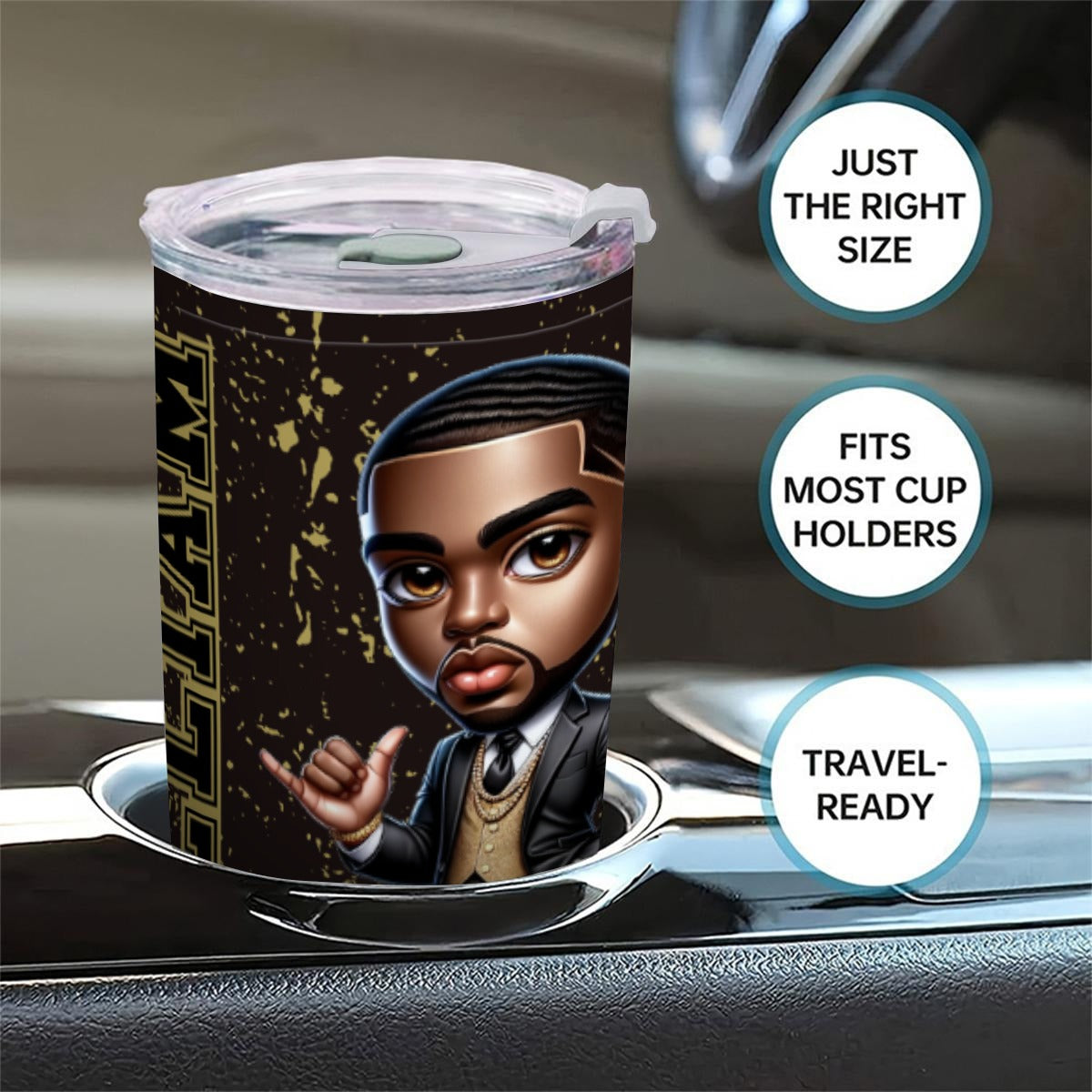 Alpha 20oz Tumbler With Sliding Lid (Personalized)