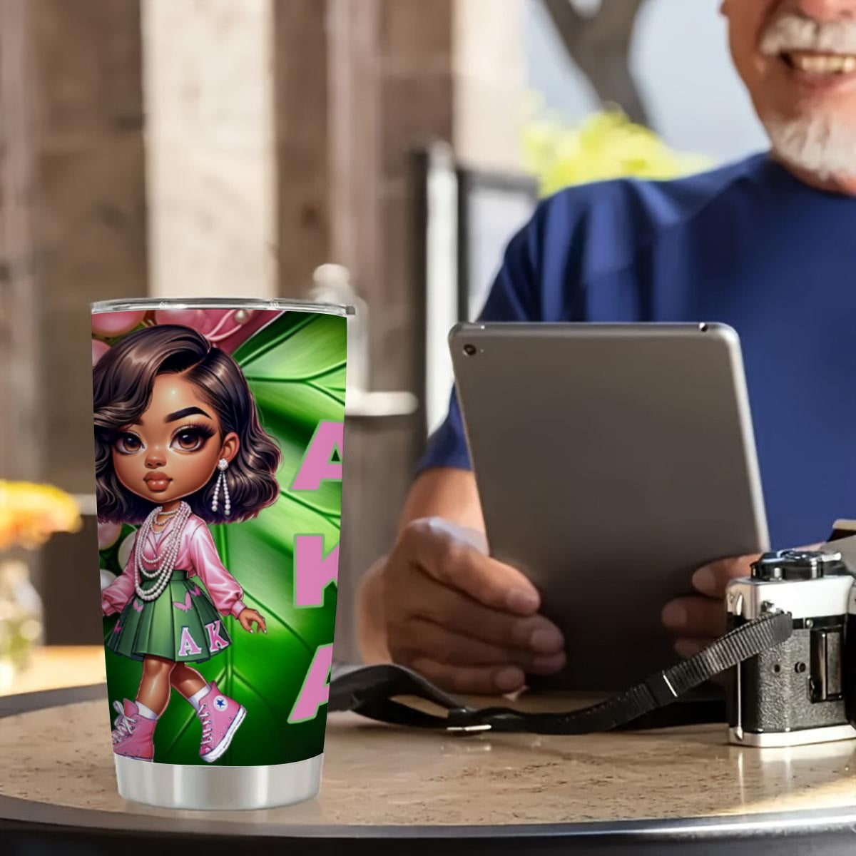 AKA 20oz Tumbler With Sliding Lid (Personalized)