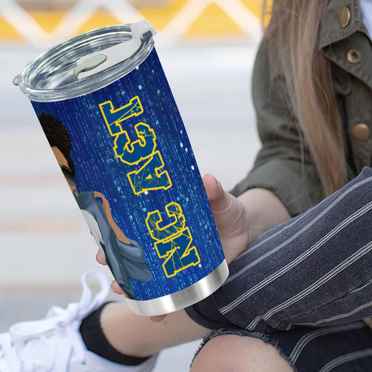 NC A&T Personalized 20oz Tumbler With Sliding Lid