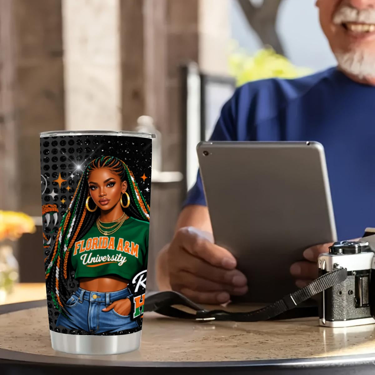 FAMU 20oz Tumbler With Sliding Lid (Personalized)