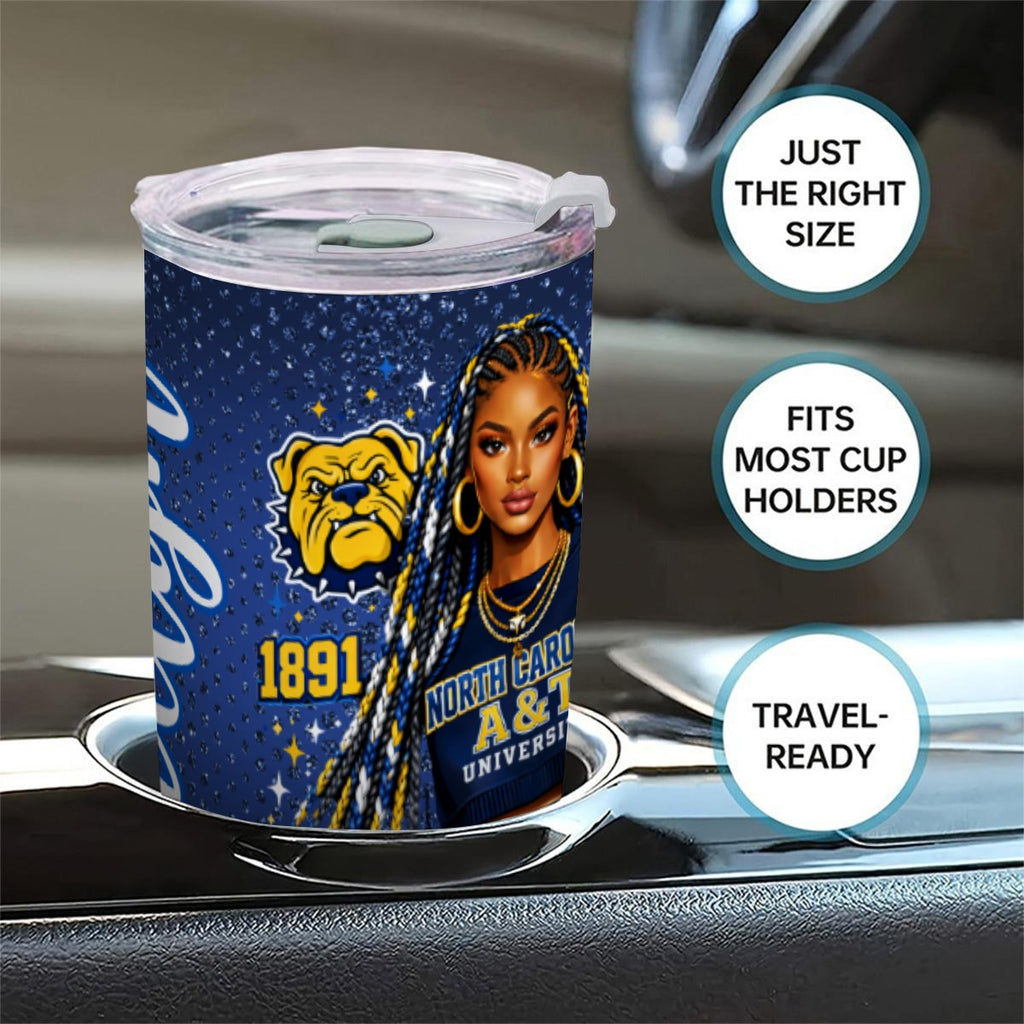 NC A&T 20oz Tumbler With Sliding Lid (Personalized)