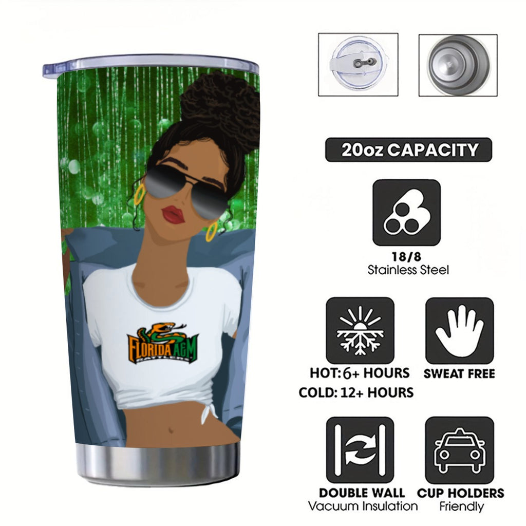 FAMU Personalized 20oz Tumbler With Sliding Lid