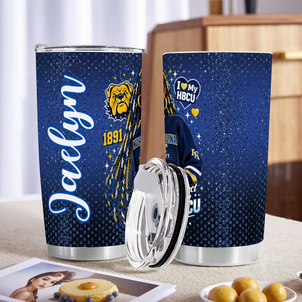NC A&T 20oz Tumbler With Sliding Lid (Personalized)