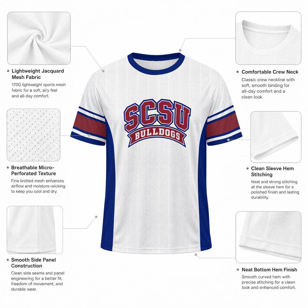 SCSU Unisex Jacquard Mesh Sports Jersey