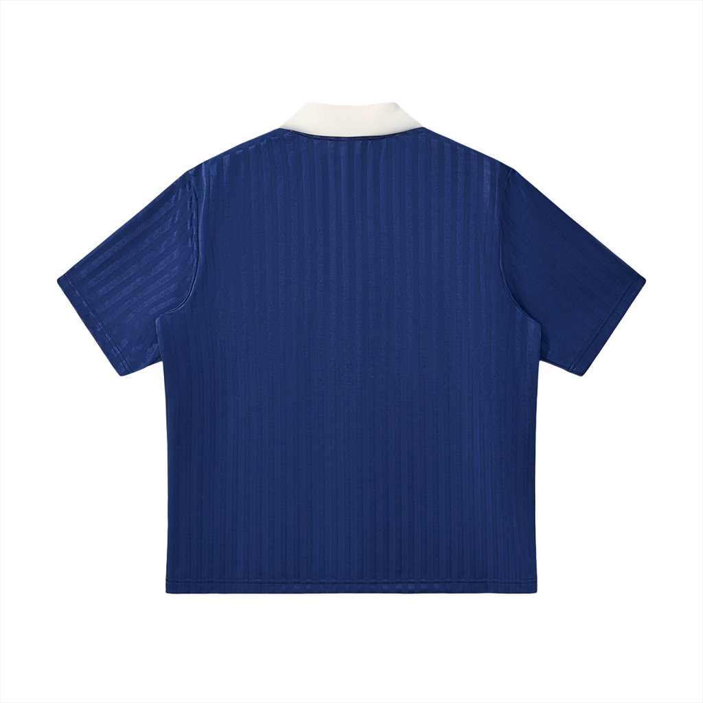 Tougaloo Contrast Collar Striped Jersey