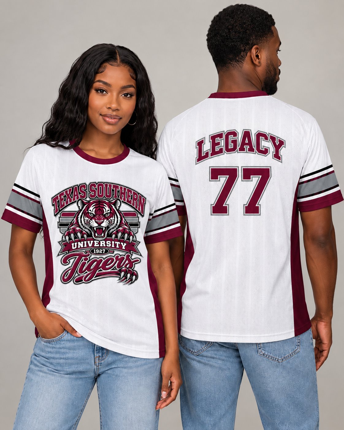 Texas Southern Unisex Jacquard Mesh Sports Jersey