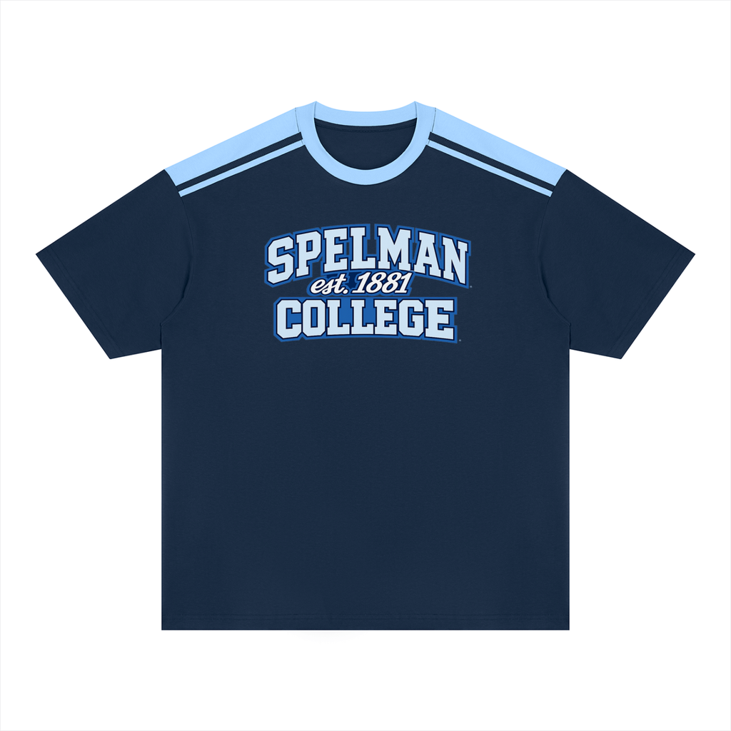 Spelman College Unisex Color Block Loose T-Shirt