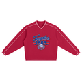 Tougaloo Unisex Color Block V-Neck Sweatshirt