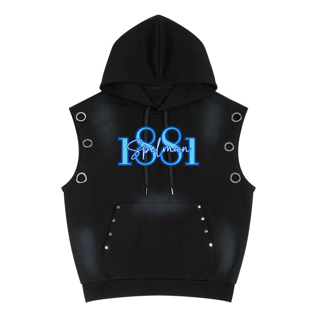 Spelman Vintage Wash Sun Fade Sleeveless Hoodie