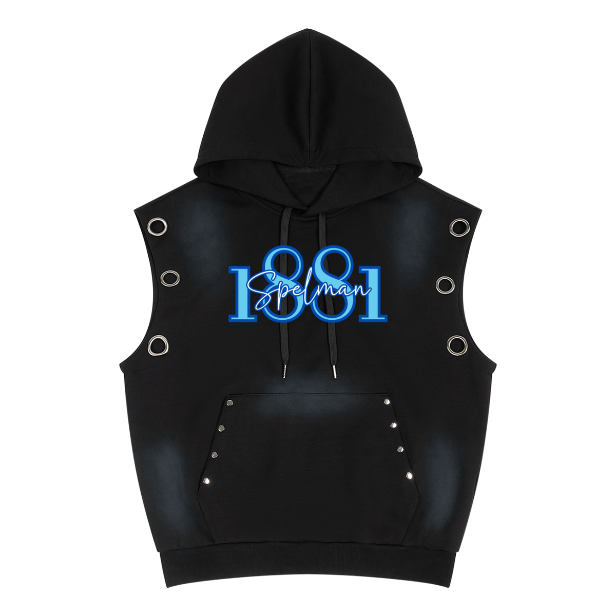 Spelman Vintage Wash Sun Fade Sleeveless Hoodie