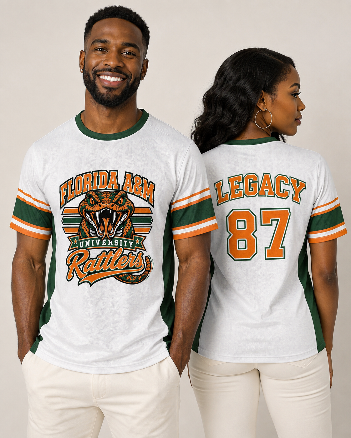 FAMU Unisex Jacquard Mesh Sports Jersey